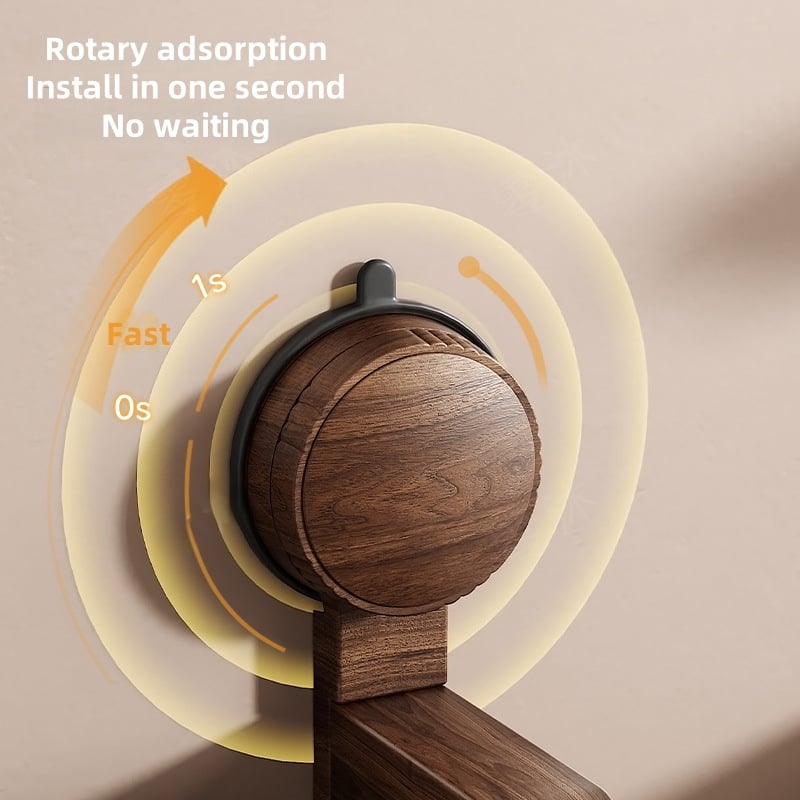 EcoGrip™ - Suction Suction Walnut Paper Towel Holder