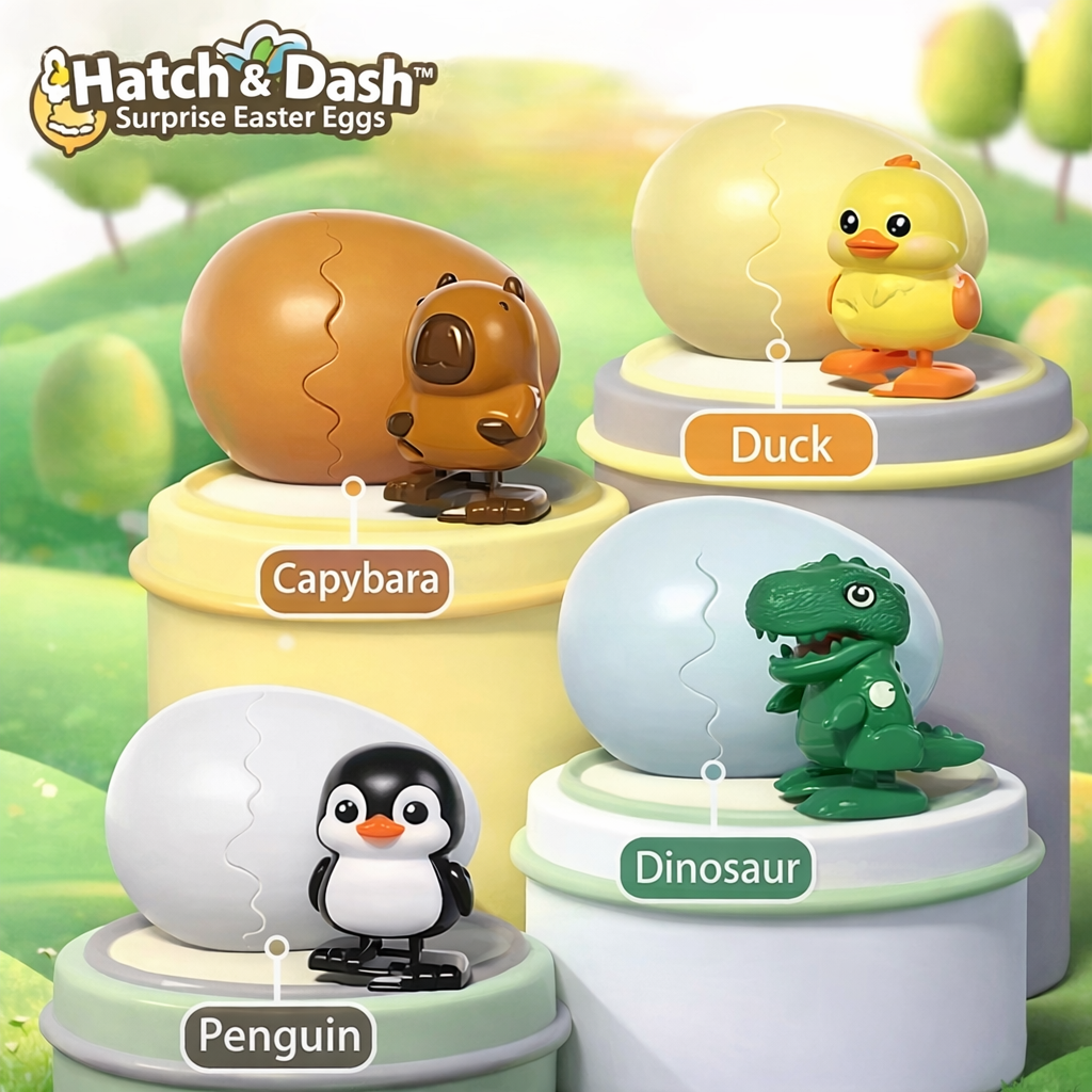 HatchWhirl - Endless Easter Fun with Magical Wind-Up Animal Races