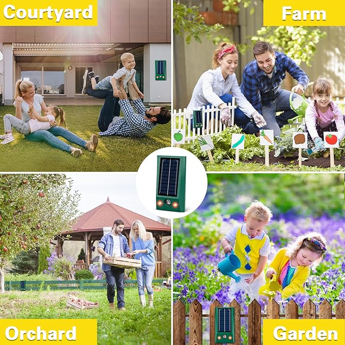 SolarGuardix™ - Solar Ultrasonic Bird Repeller with Motion Sensor