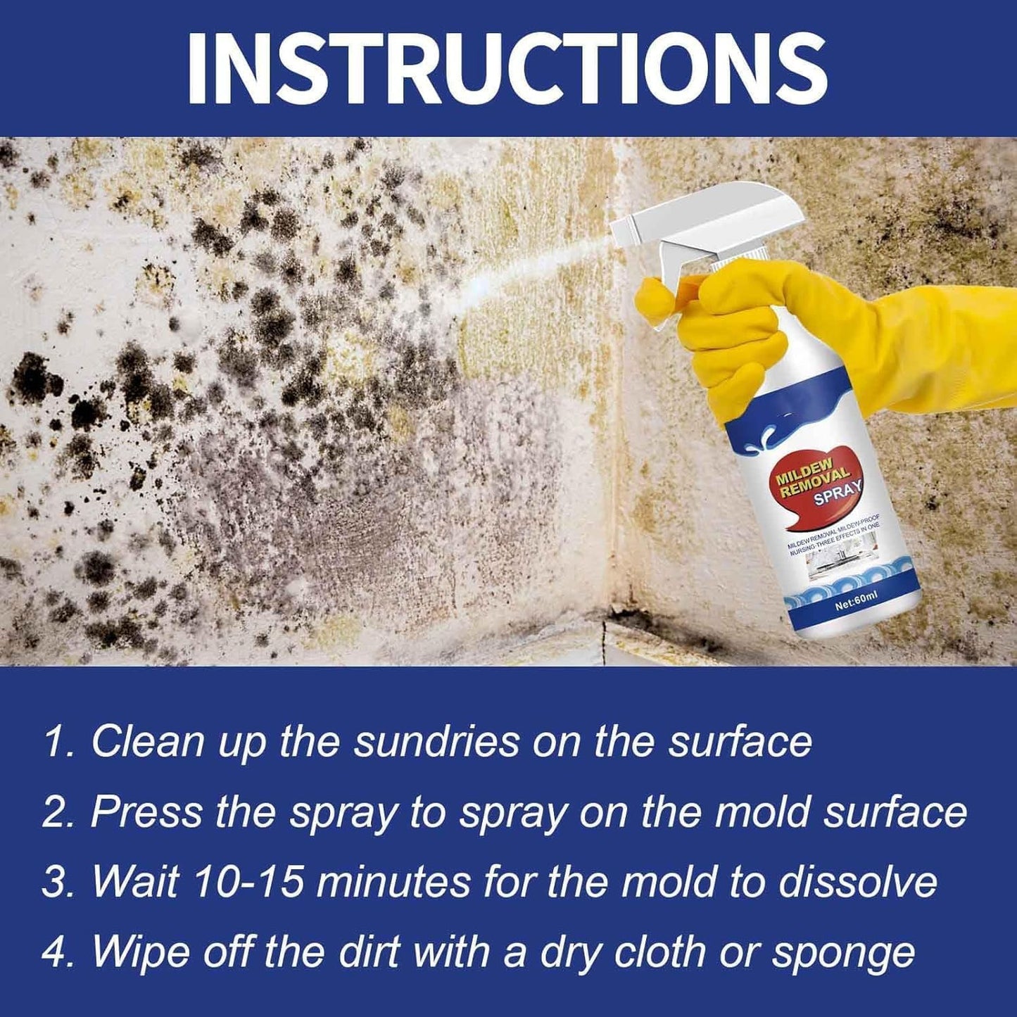 MoldZero™ - Effective Mold Removal Spray for Home Use