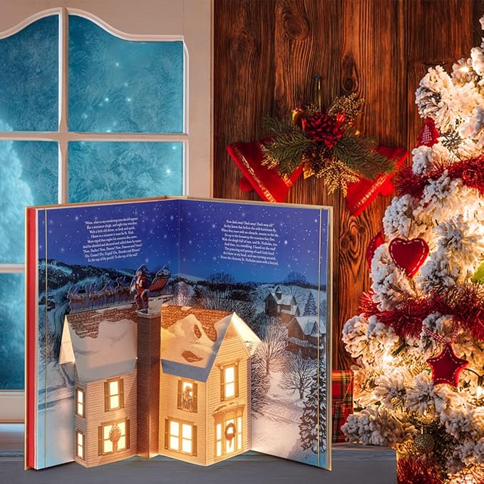 WonderTale™ - Whimsical Christmas Eve Pop-Up Book with Lights & Sound