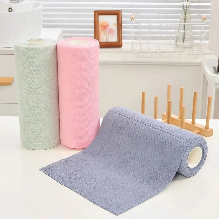 MicrofiberRoll™ - Reusable Kitchen Cleaning Cloths Set