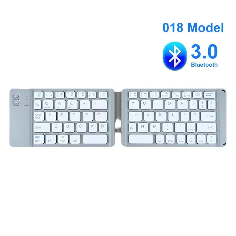Slim Portable Tri-Fold Bluetooth Wireless Keyboard