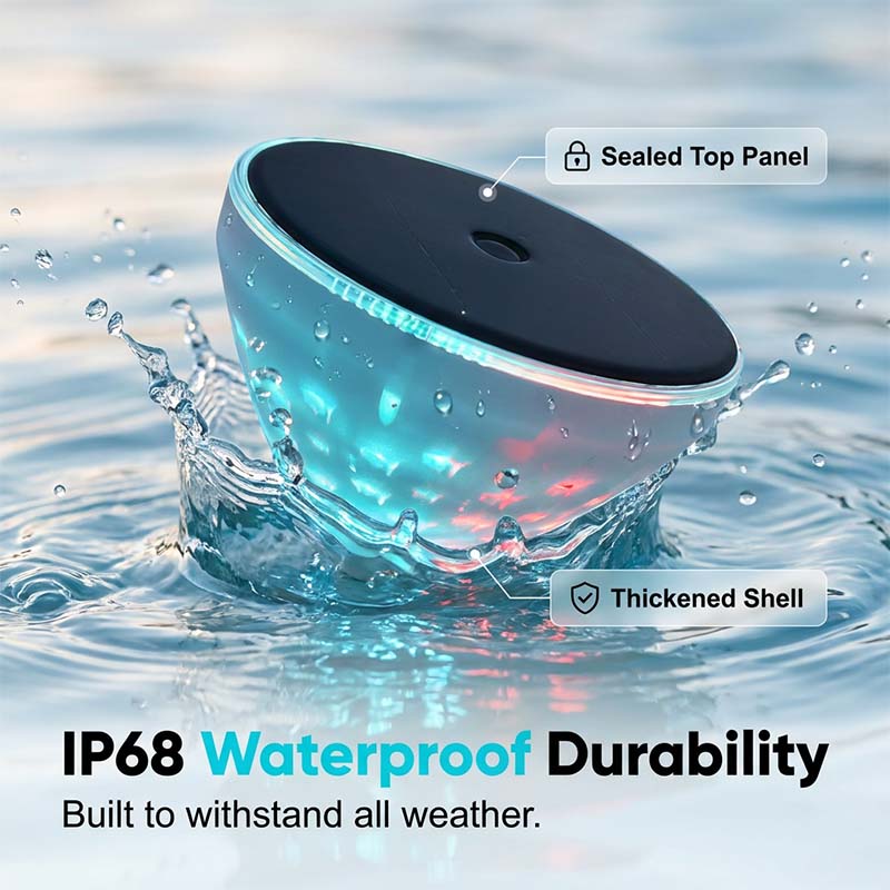 AquaGlow - Solar-Powered Pool Light That Dazzles All Night Long