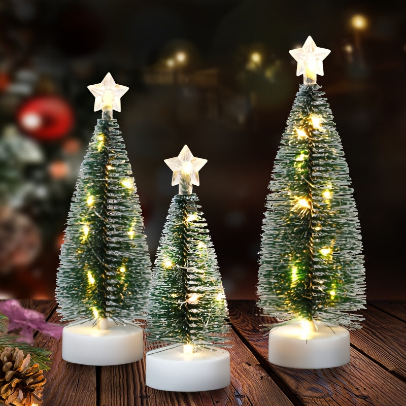 GlowNest™ - 3-Piece Lighted Indoor Tree Décor Set