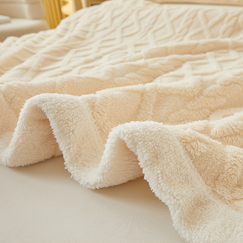 CozyNest™ - Soft Coral Fleece Throw Blanket for Year-Round Comfort