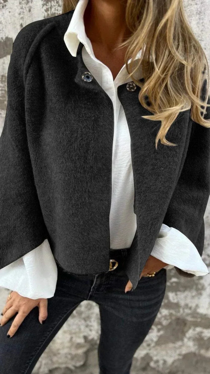 Chic Tailored Wool Blend Coat