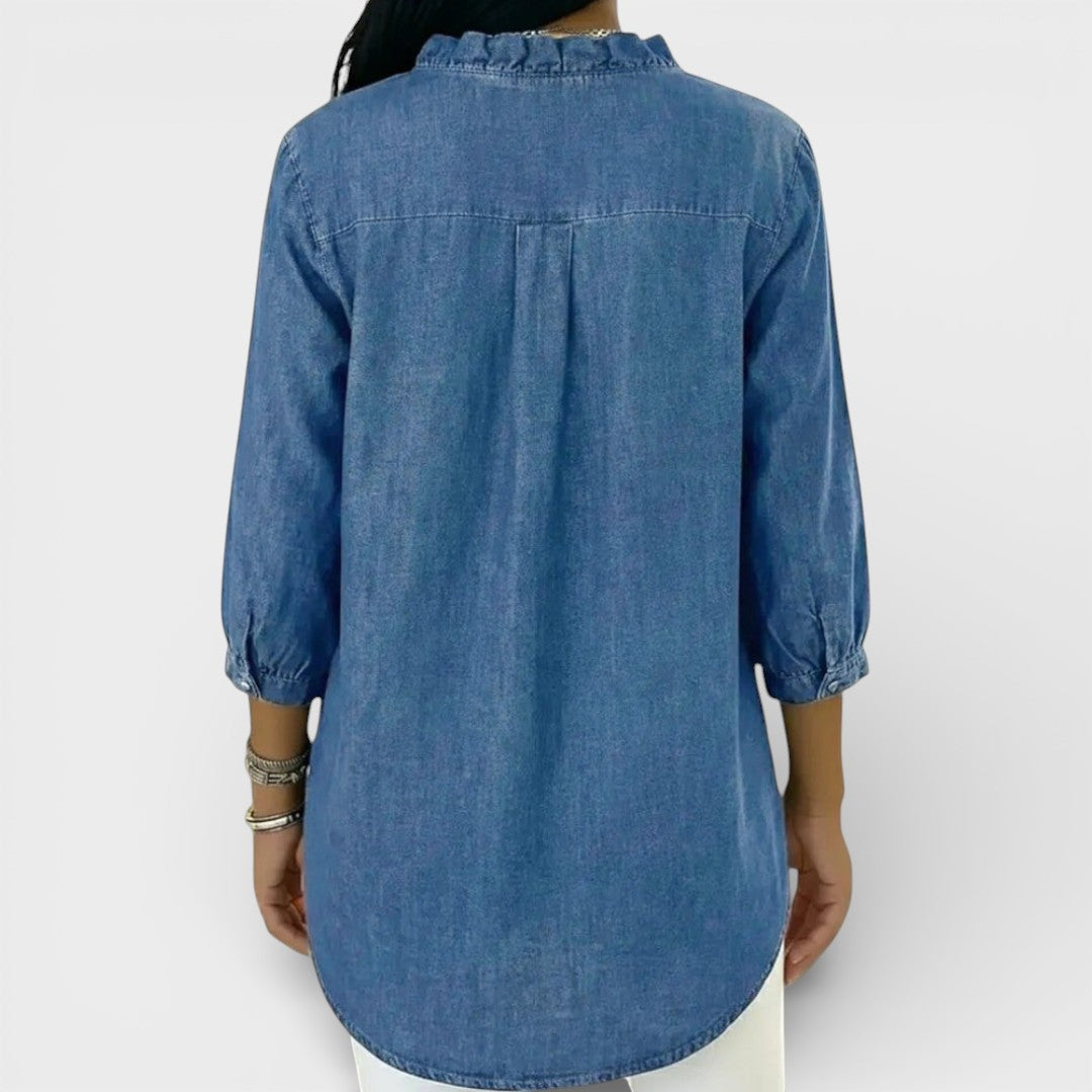 ChicRuffle - Elegant Ruffled Blouse