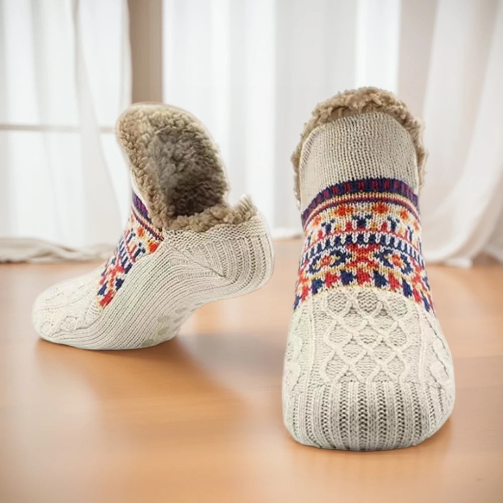 CozyTherm™ - Thick Lined Non-Slip Winter House Socks