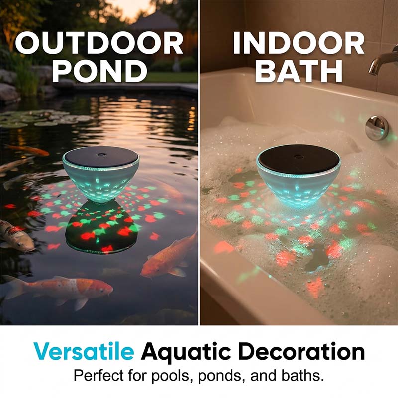 AquaGlow - Solar-Powered Pool Light That Dazzles All Night Long
