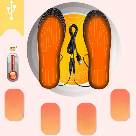 CozyNest™ - USB Rechargeable Heated Shoe Insoles for Winter Comfort