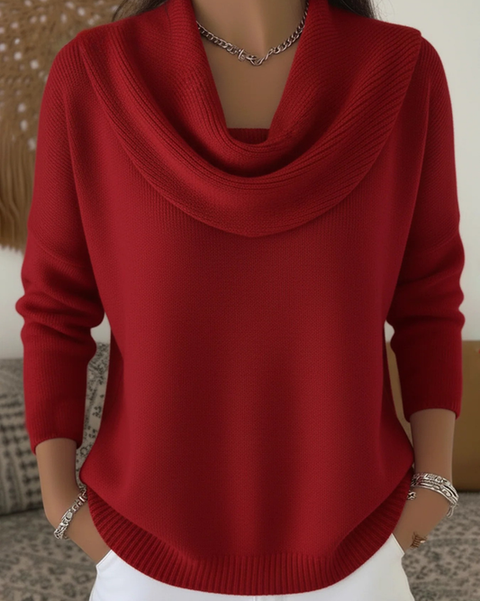 Ruffled Neck Sweater