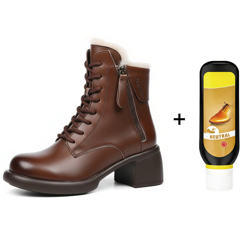 Plush Lined Leather Boots