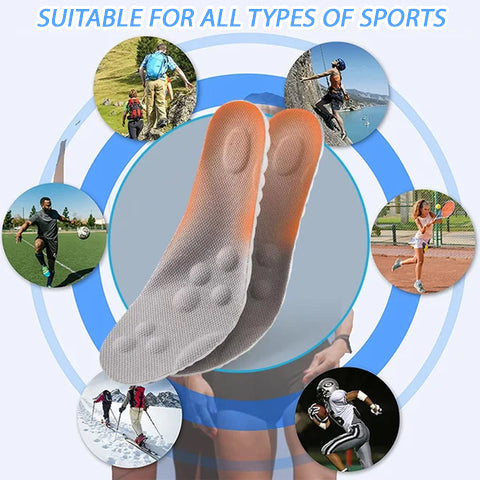 Super Soft 4D Cloud Memory Foam Insoles