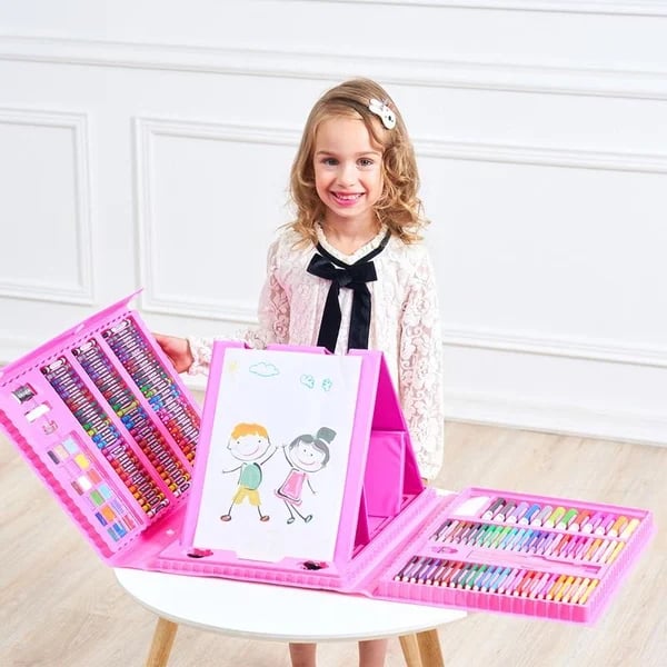 CreativeJoy™ - 6-in-1 Art Set with Painting Tools & Vibrant Colors