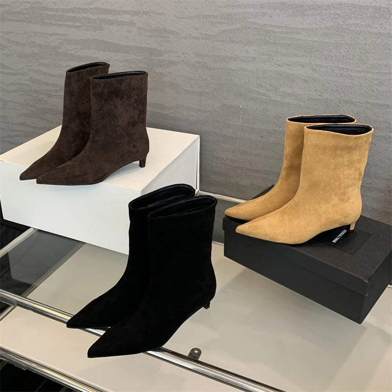 Chic Leather Ankle Boots