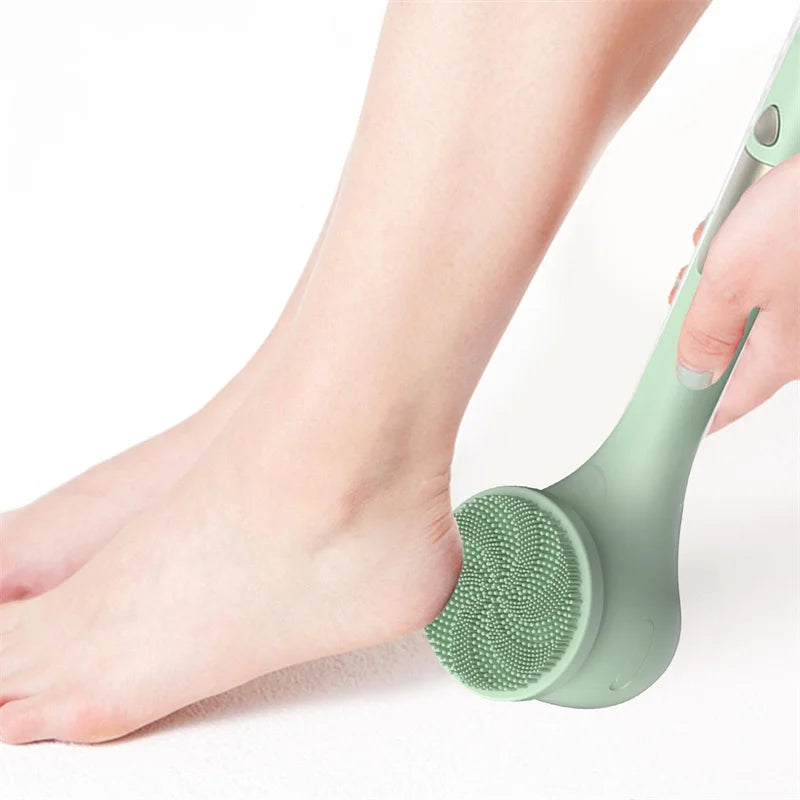 GlowEase™ Rechargeable Electric Bath Brush with Long Handle