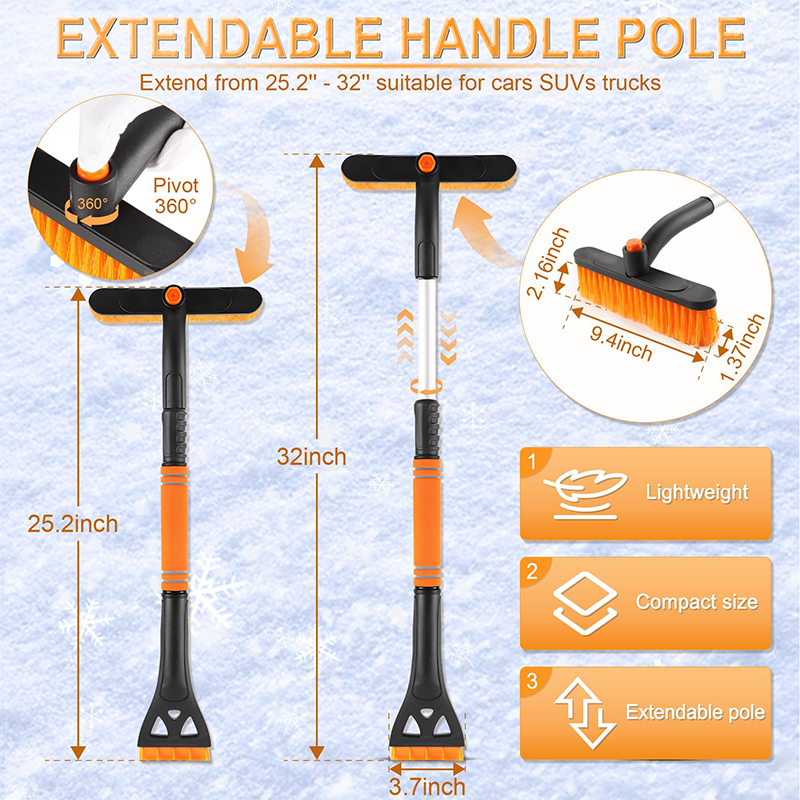 FrostGuard™ - Heavy-Duty Ice Scraper for Car Windshields