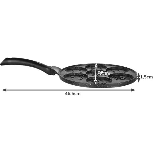 Nonstick Smiley Face Frying Pan for Eggs and Pancakes