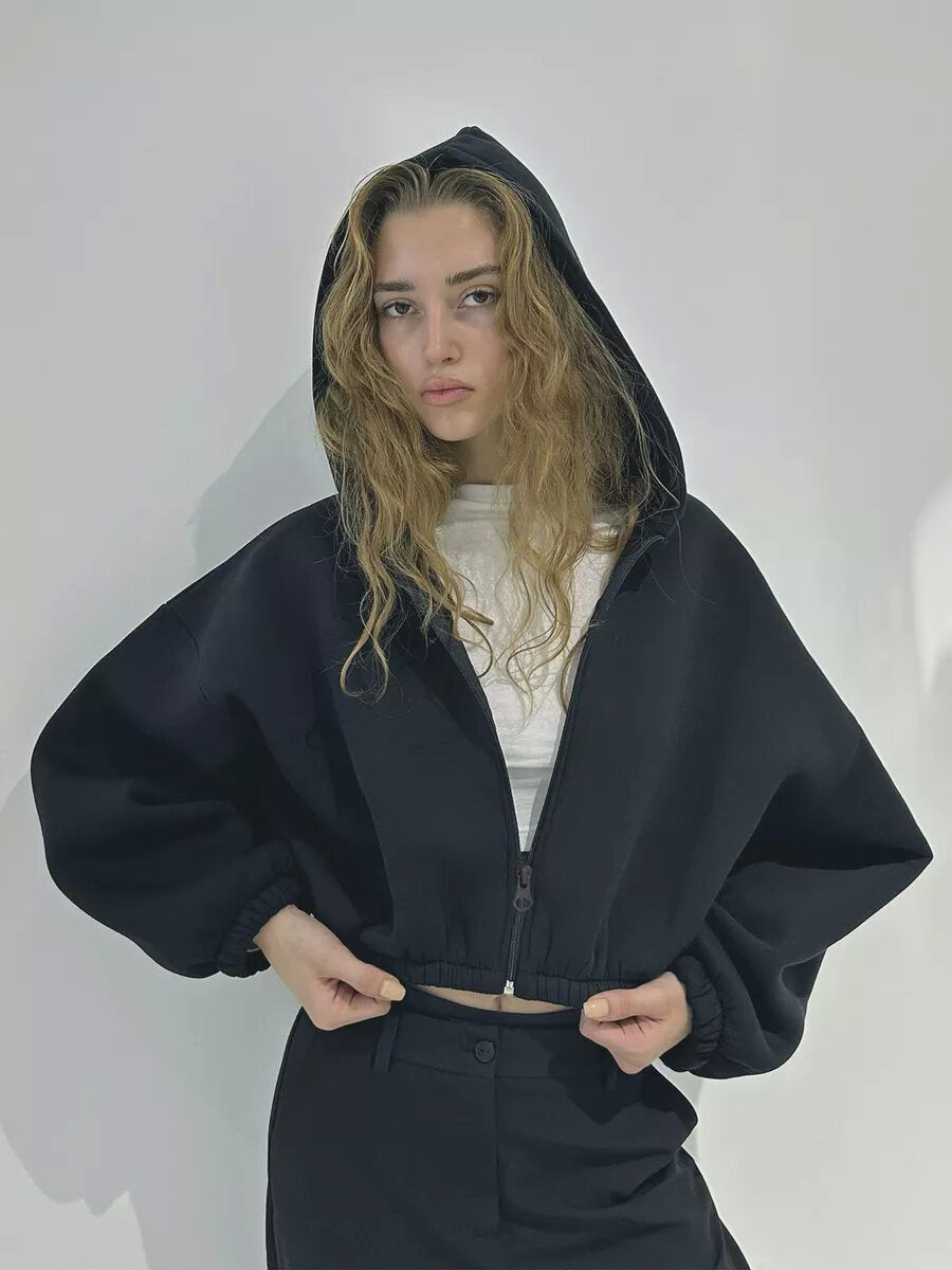 Casual Lightweight Short Sports Hoodie Jacket