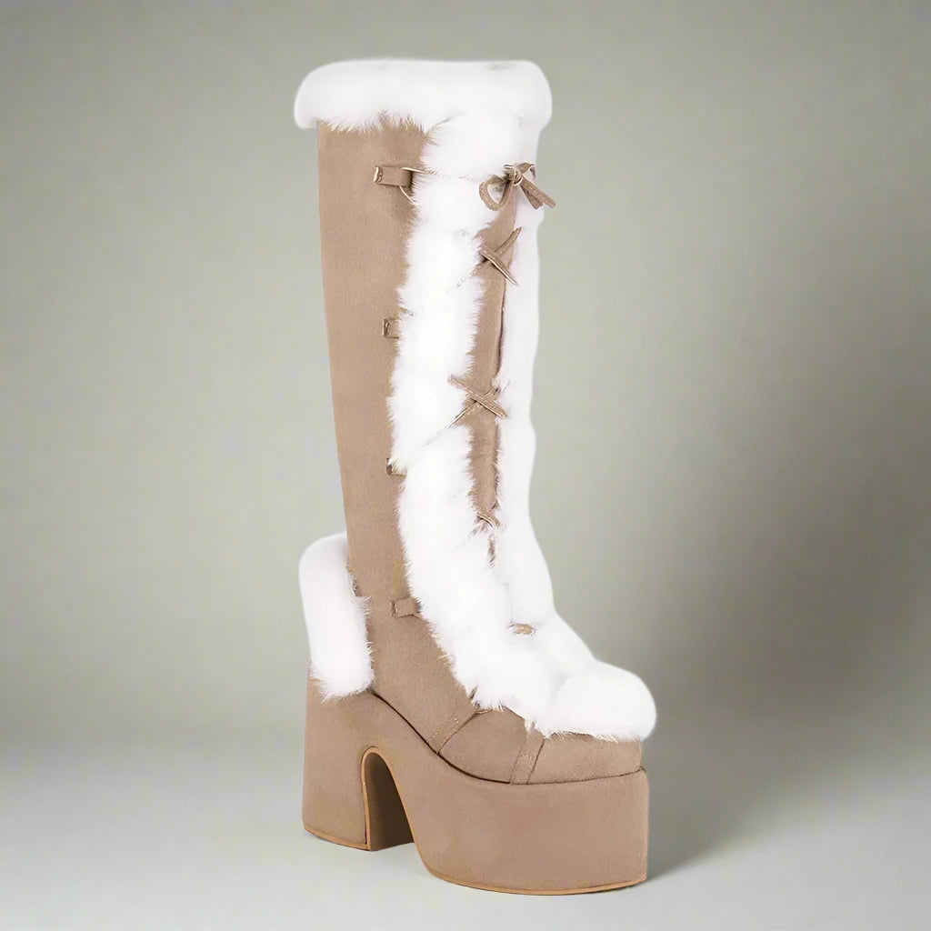 Cozy Chunky Platform Boots for Winter Style