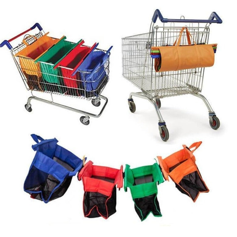 EcoTrolley™ - Intelligent Reusable Shopping Bags for Everyday Eco-Friendly Use