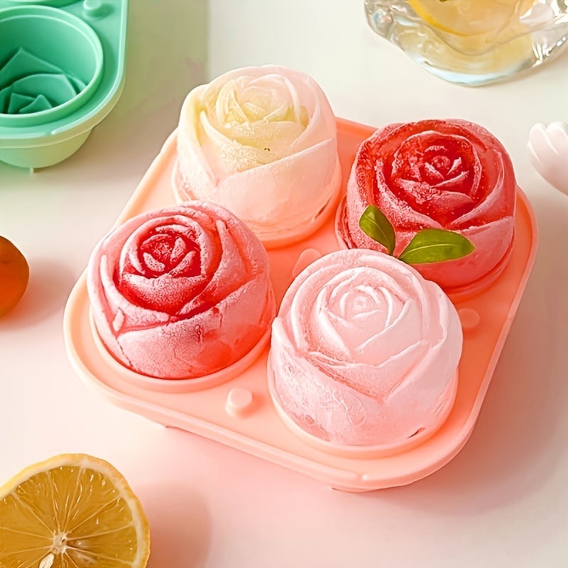 FrostBloom™ - Rose-Shaped Ice Cube Mold