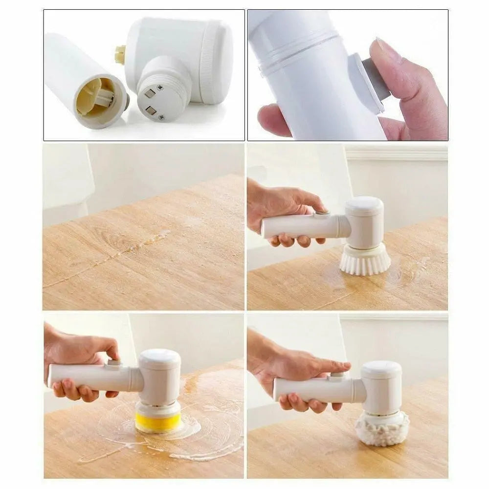 5-in-1 Electric Multi-Surface Cleaning Brush