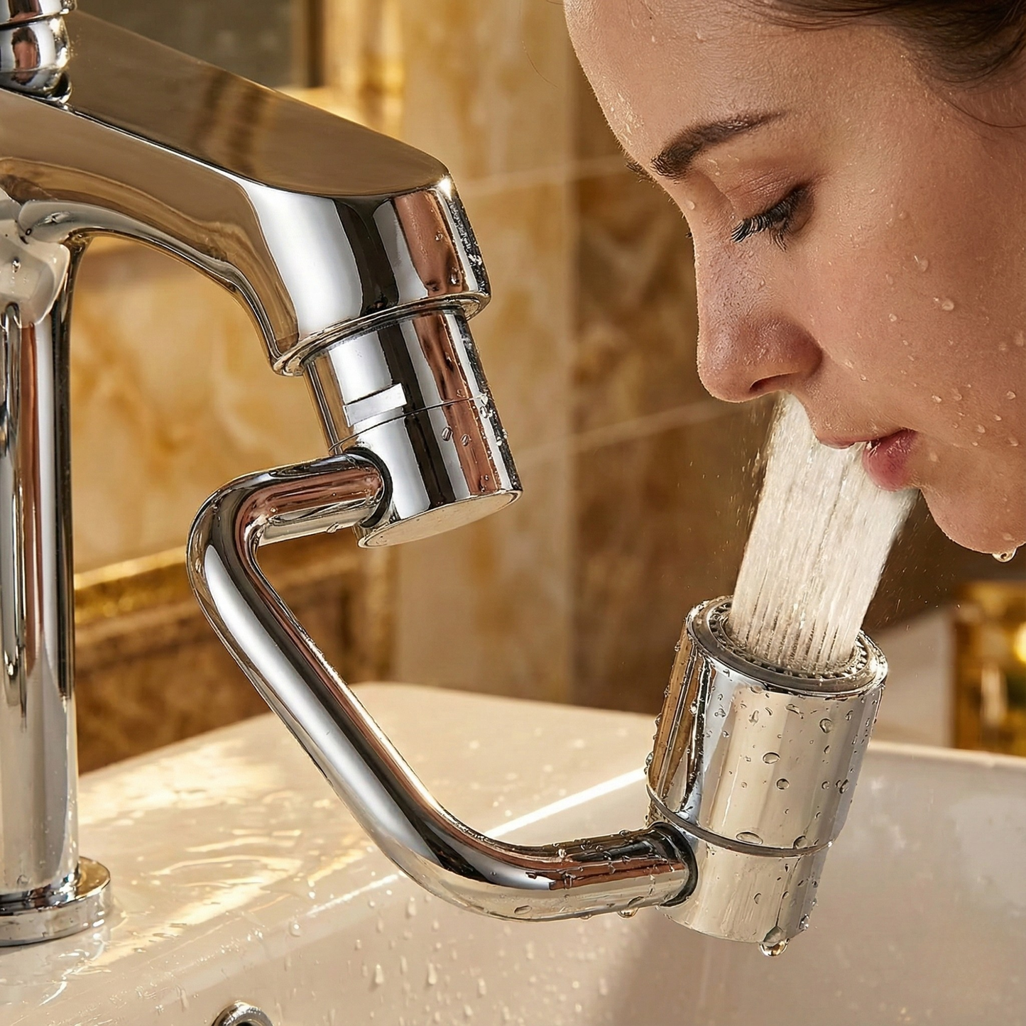 FlowMaster - Control Your Sink Water with Splash-Free 1080° Rotation