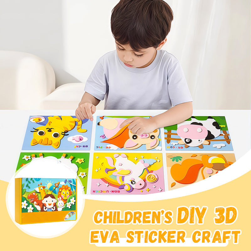 Kids DIY 3D EVA Sticker Craft Kit for Creative Fun