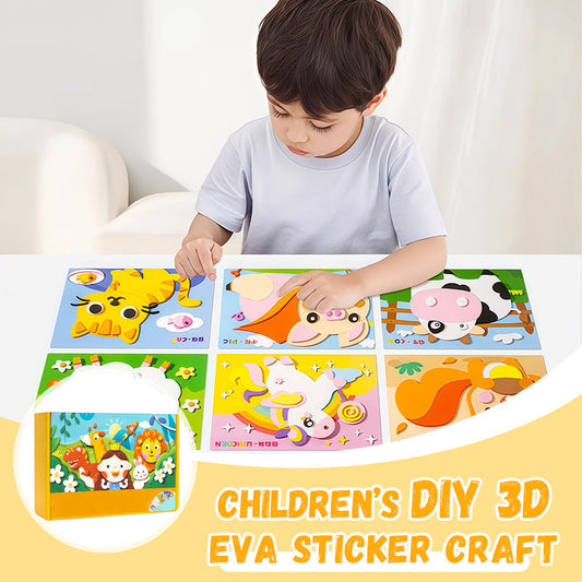 Kids DIY 3D EVA Sticker Craft Kit for Creative Fun