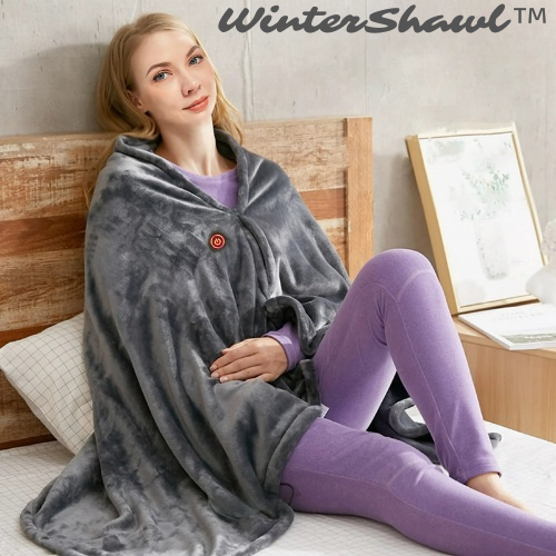 Cozy Heated Winter Blanket Scarf for Cold Weather