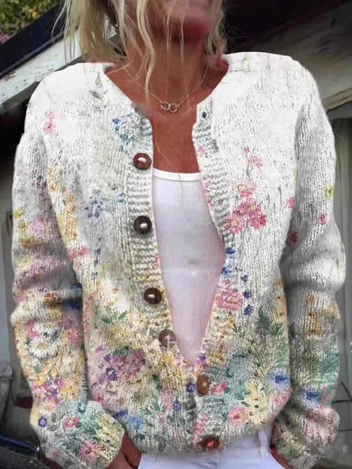 Cozy Knit Cardigan Sweater Layering Piece