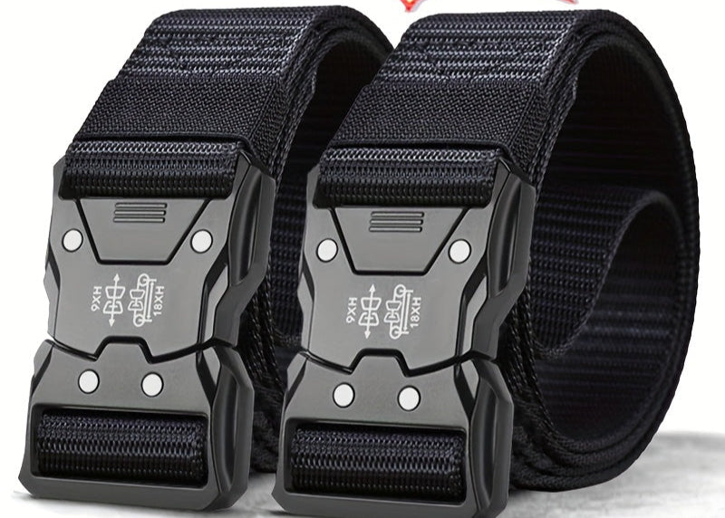 Durable Unisex Tactical Nylon Belt for Outdoor and Everyday Wear