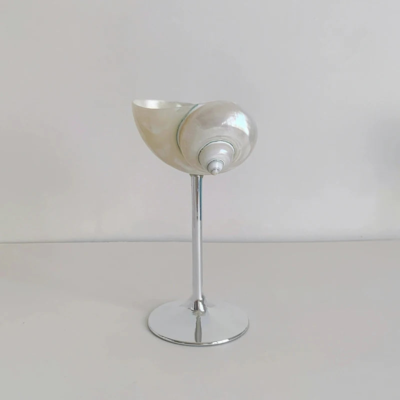 Elegant Ocean-Inspired Cocktail Glass