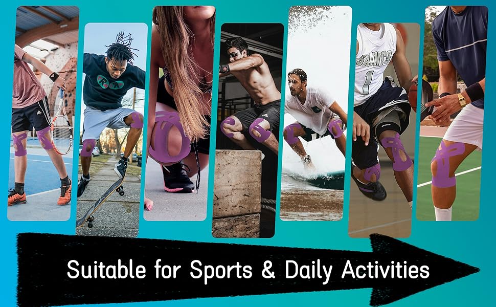 FlexiKnee™ - Precut Kinesiology Strips for Pain Relief Movement