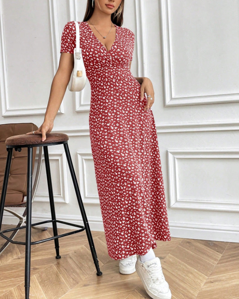 Elegant Printed Bodycon Dress
