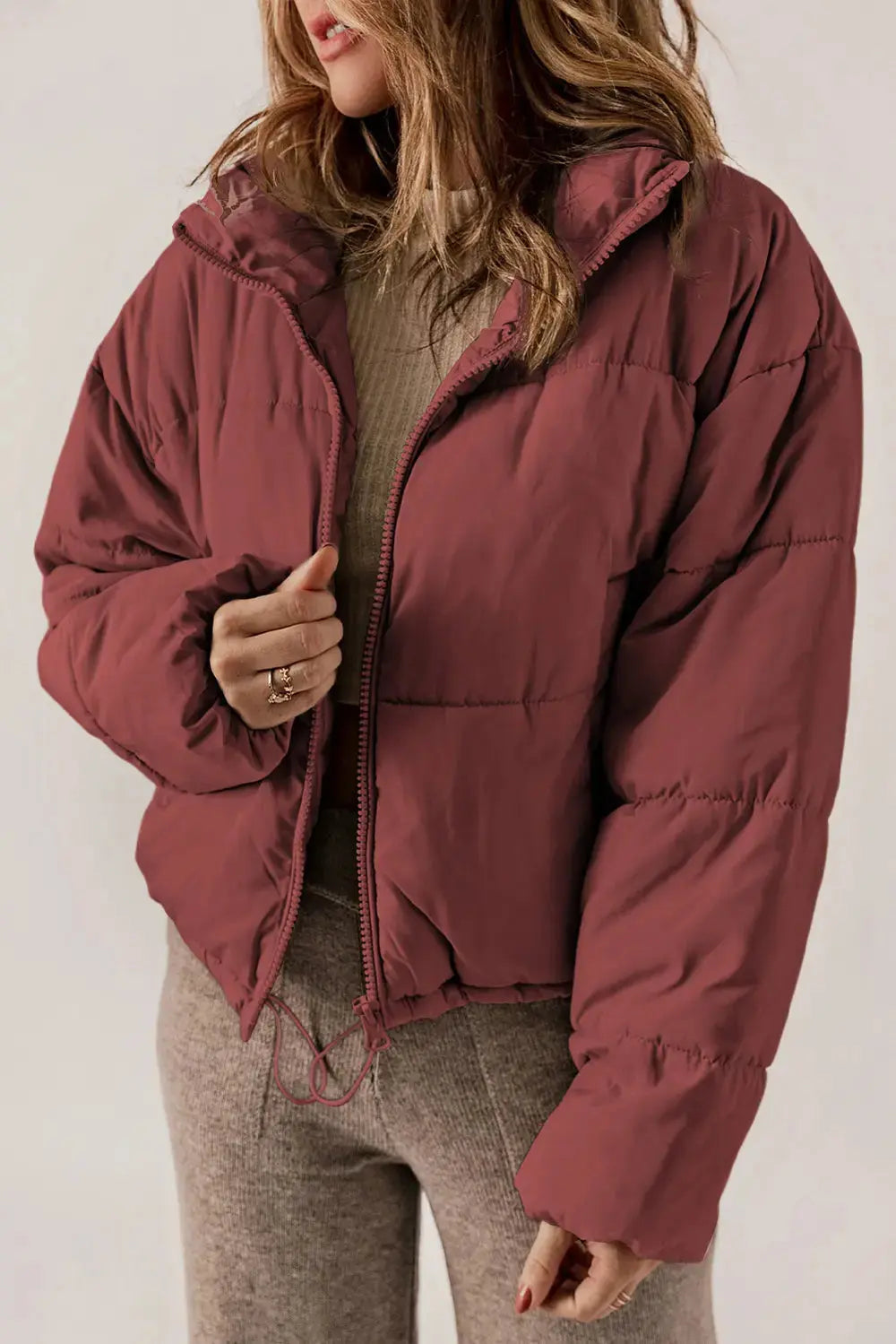 Chic Collared Zip-Up Longline Coat for Stylish Layering
