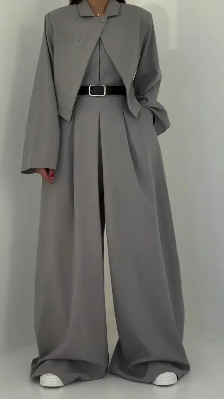 Chic Lightweight Women's Jacket Set