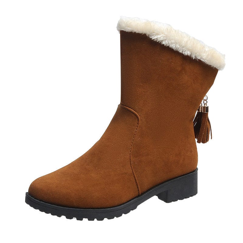 Cozy Plush Ankle Boots for Women Winter Warmth
