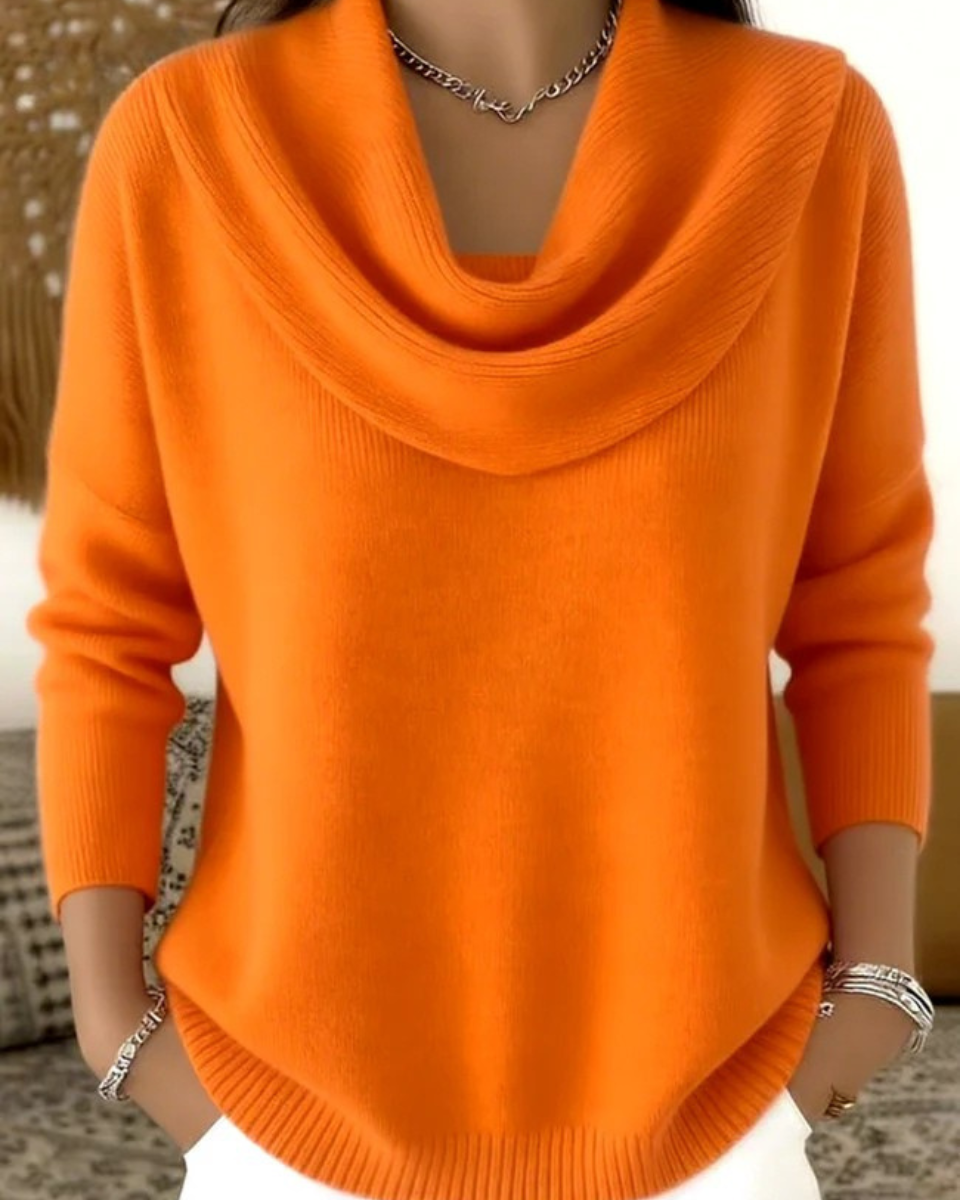 Ruffled Neck Sweater