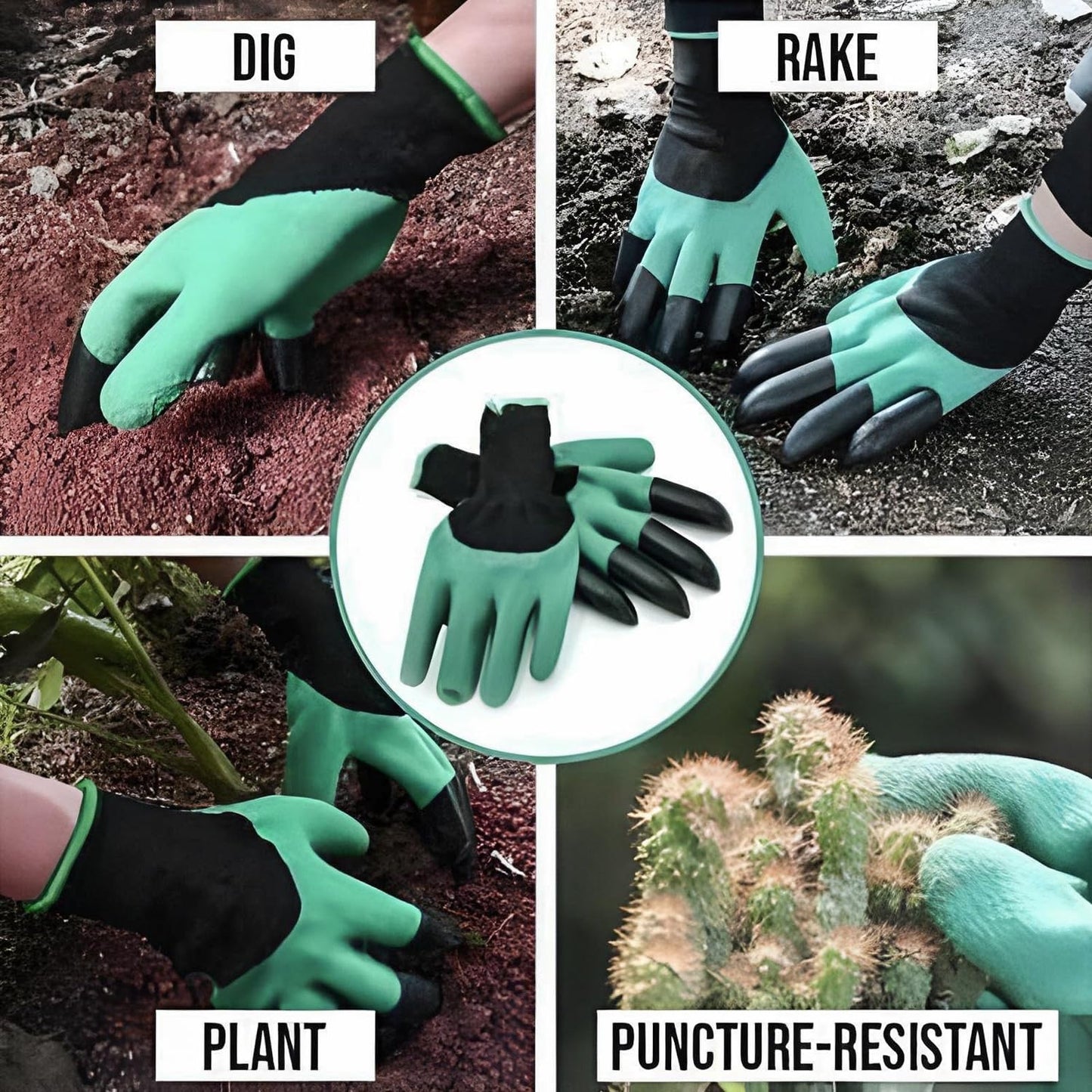 DigMaster™ - Durable Garden Gloves with Built-In Claws