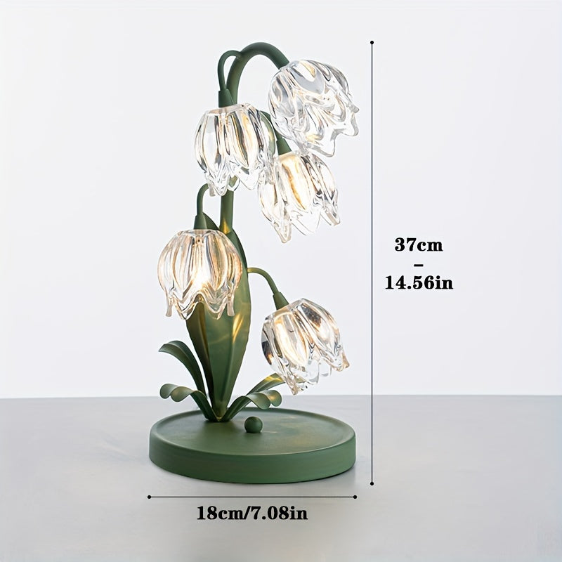 Flower-Shaped LED Table Lamp for Modern Home Decor