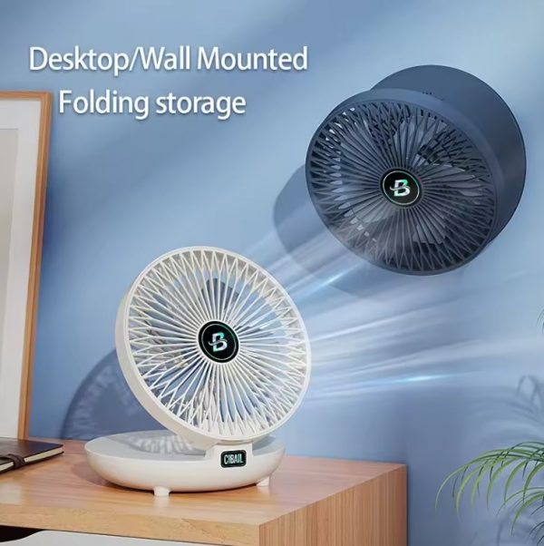 BreezeFlow™ - 2-in-1 Desktop & Wall Air Cooling Fan