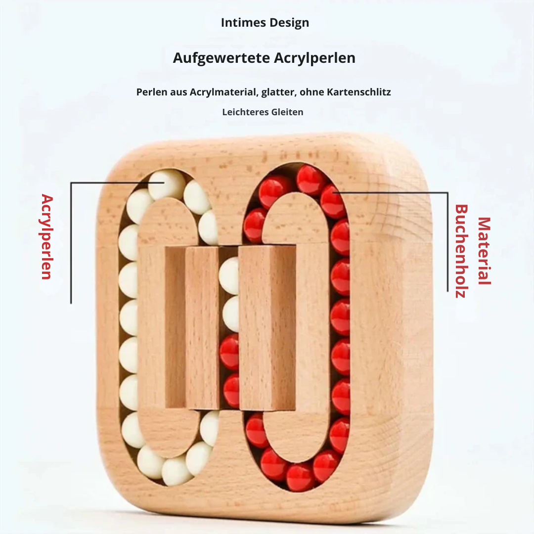 Rotatable Wooden Puzzle Toy for Focus and Stress Relief