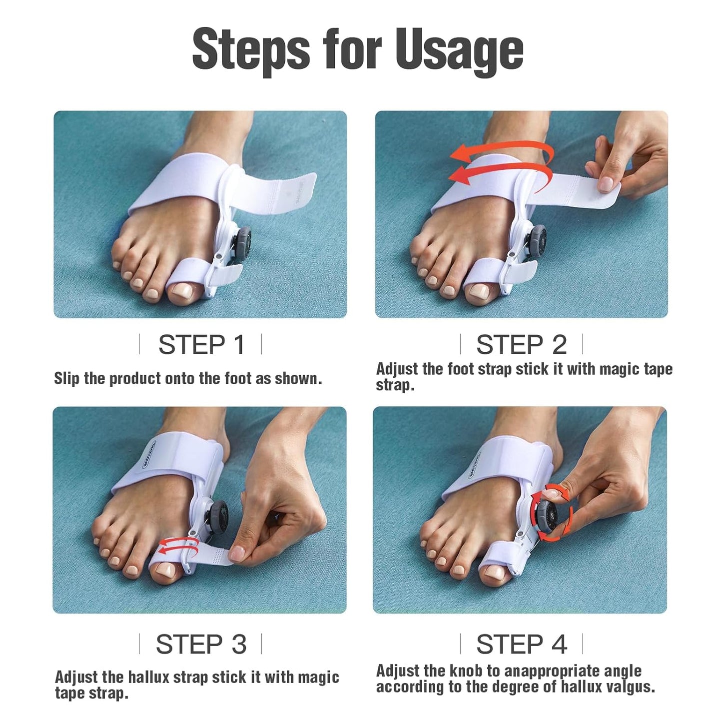 Comfort Fit Big Toe Straightener Sleeve
