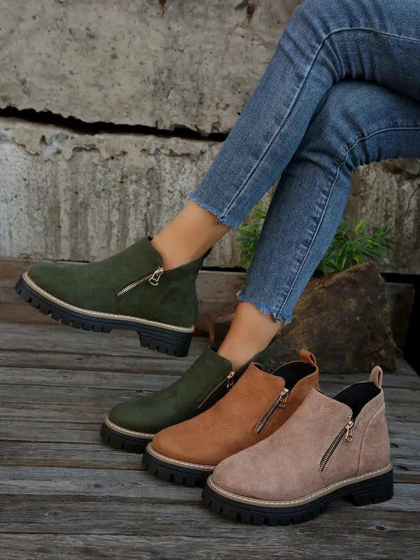 Chic Minimalist Ankle Boots for Women