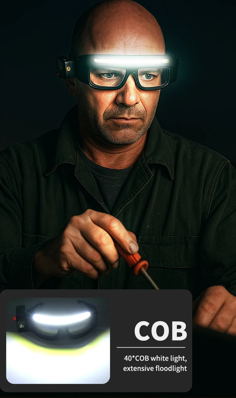 LumaGuard™ - Rechargeable LED Safety Glasses for Outdoor & Work