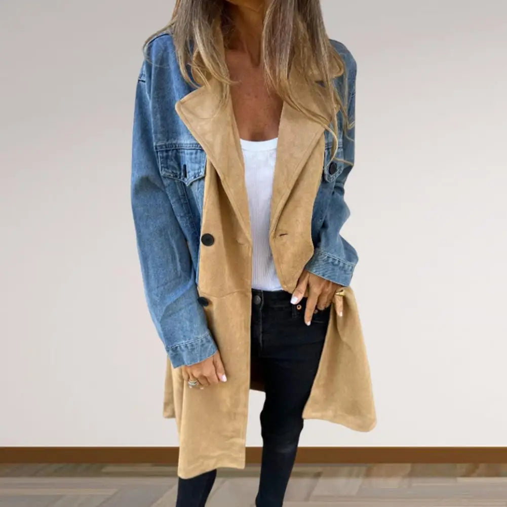 Chic Double-Breasted Mid-Length Winter Coat for Women