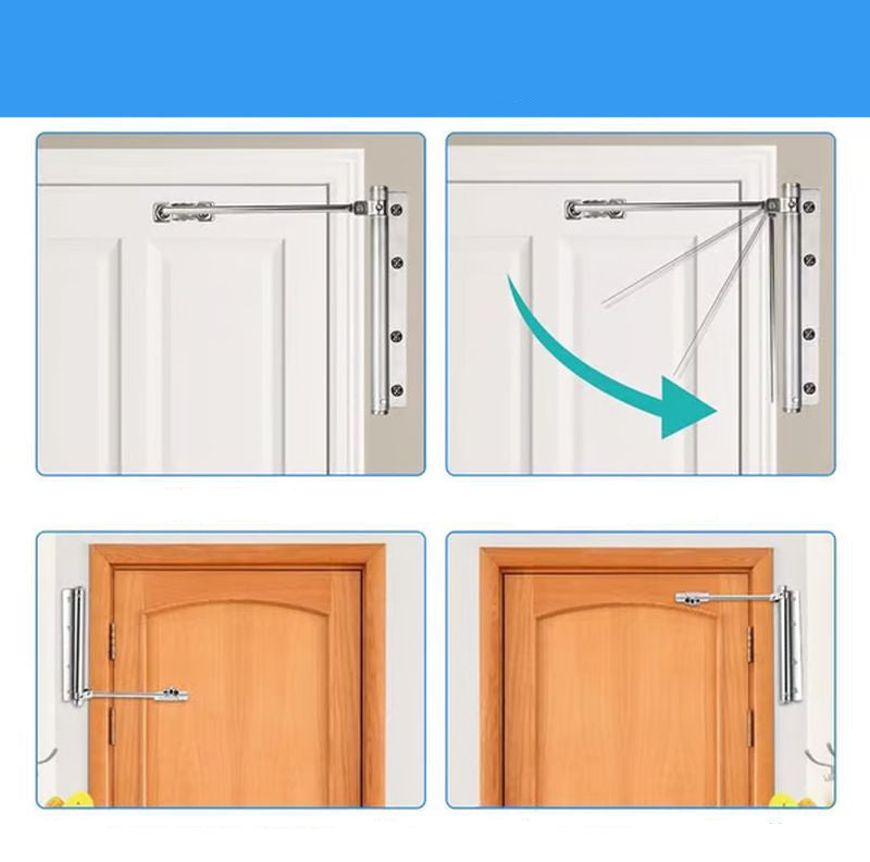 SecureEase™ - Adjustable Automatic Door Closer for Smooth Entry